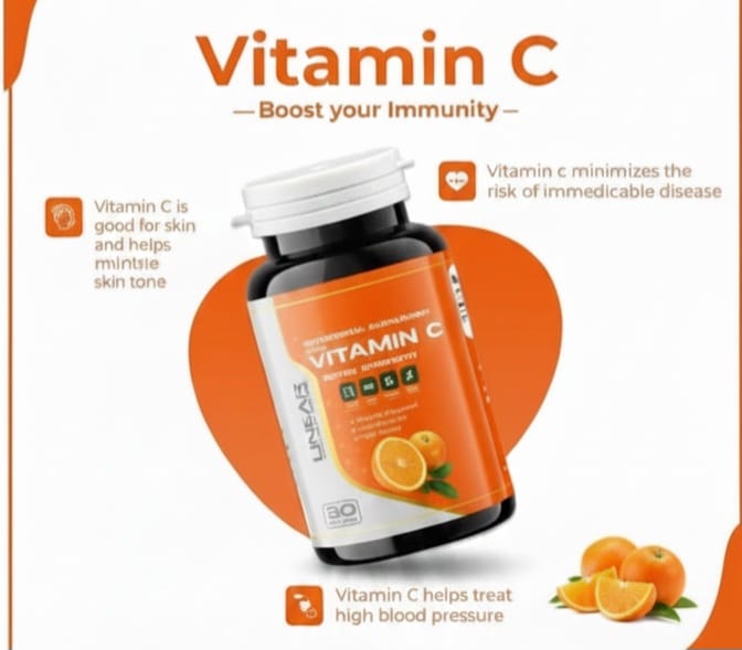Vitamin C 1000mg Supplement – Skin Glow, Immunity Support & Antioxidant Formula