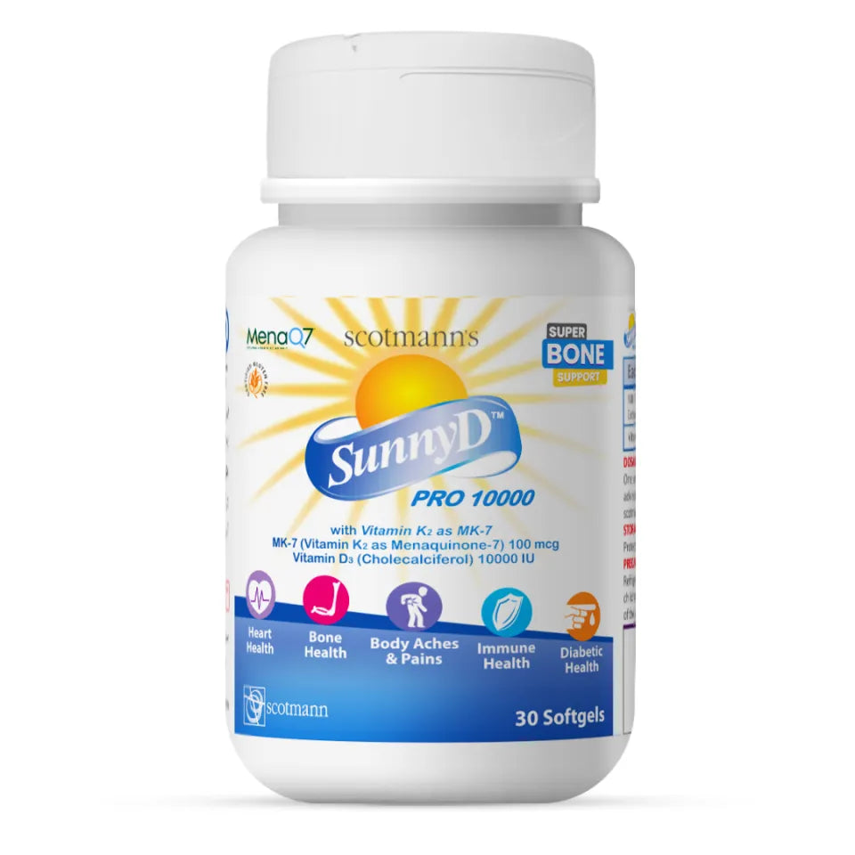 Wilson's Scotmann’s SunnyD PRO 10000 Vitamin D3 & K2- 30 Softgels