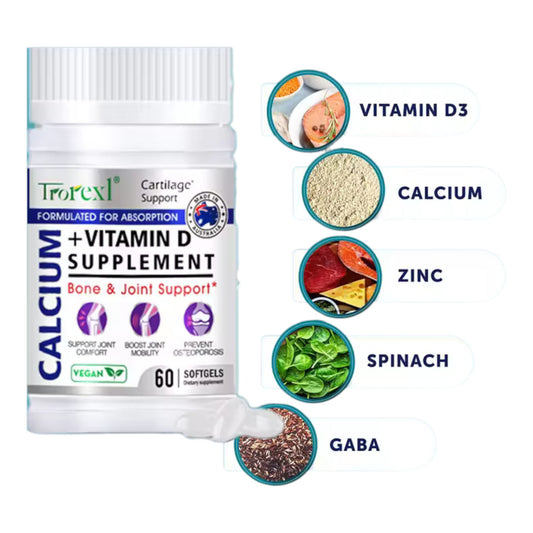 Height Growth Pills Calcium Supplement Vitamin D3 Vegetarian Softgels Help Grow Taller, Support