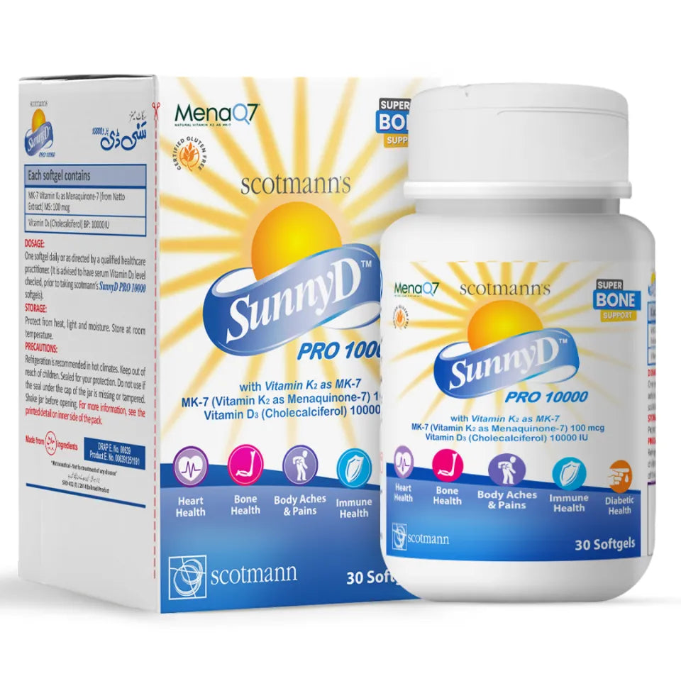 Wilson's Scotmann’s SunnyD PRO 10000 Vitamin D3 & K2- 30 Softgels