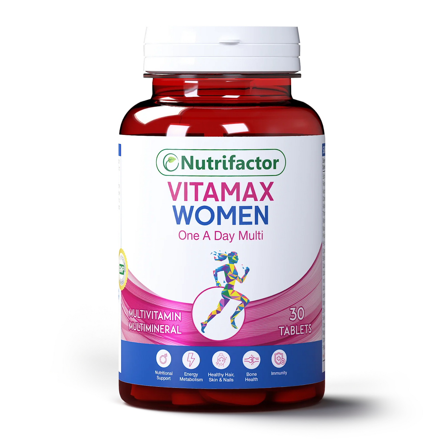 Nutrifactor Fero Iron Tablets with Vitamin C, B12 & Folic Acid – Iron Supplements for Women & Men