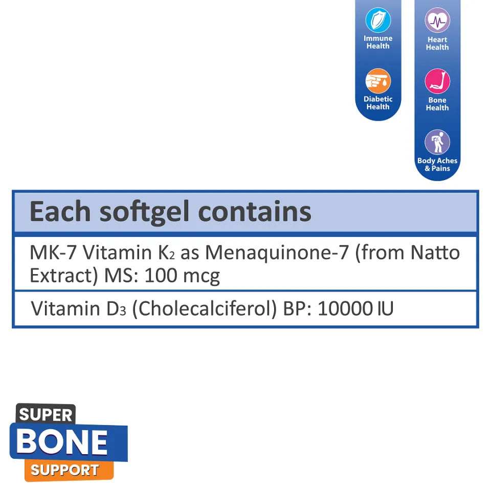 Wilson's Scotmann’s SunnyD PRO 10000 Vitamin D3 & K2- 30 Softgels